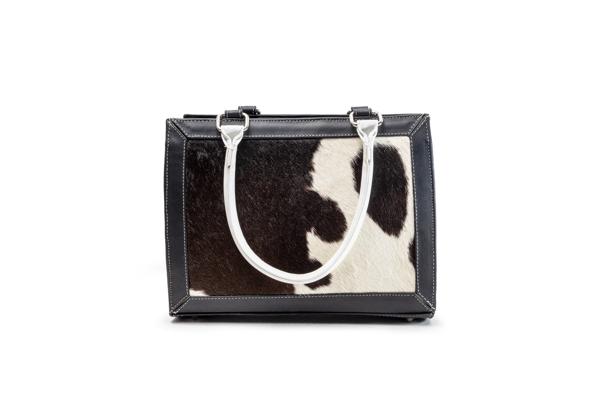 Quintana Cowhide Leather Handbag, view 2