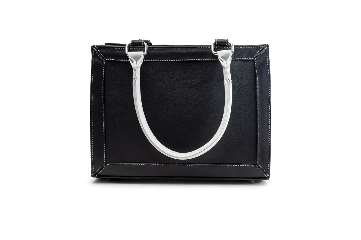 Quintana Cowhide Leather Handbag, view 3