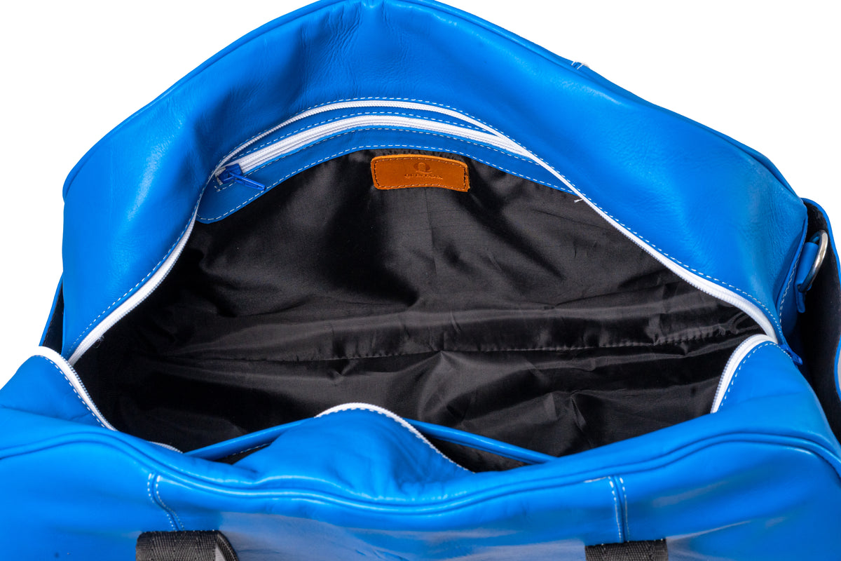 Quintana Classic Leather Duffel Bag, view 4